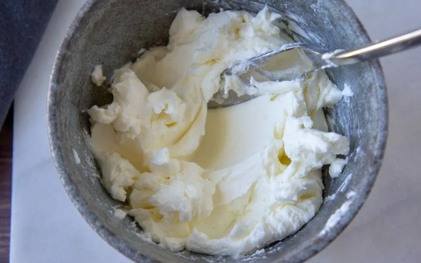 Thành phẩm cream cheese béo ngậy, mịn