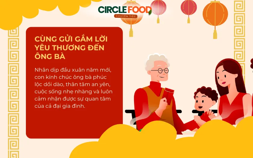 Lời chúc tân niên tràn đầy yêu thương dành cho ông bà