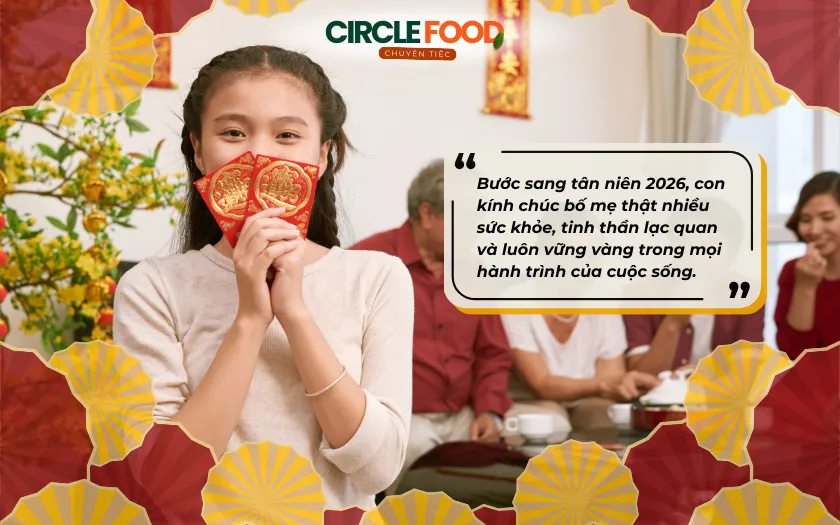 Con cái gửi lời chúc tân niên chân thành đến bố mẹ