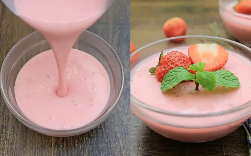 Đổ pudding ra khuôn, để lạnh và trang trí