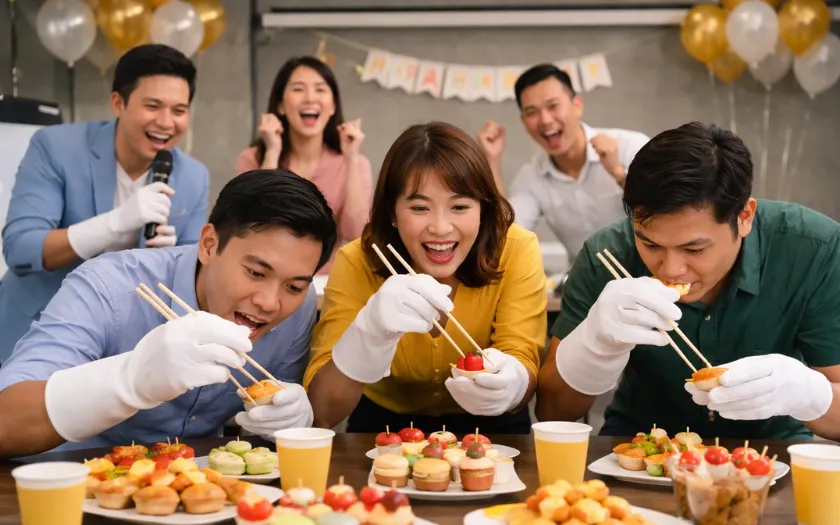 Trò chơi Ai ăn khéo hơn – Rèn luyện đôi tay khéo léo