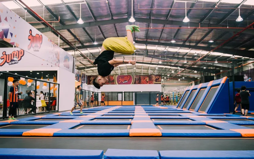 Công viên bạt nhún năng động, xả stress và vận động hết mình dịp 8/3.