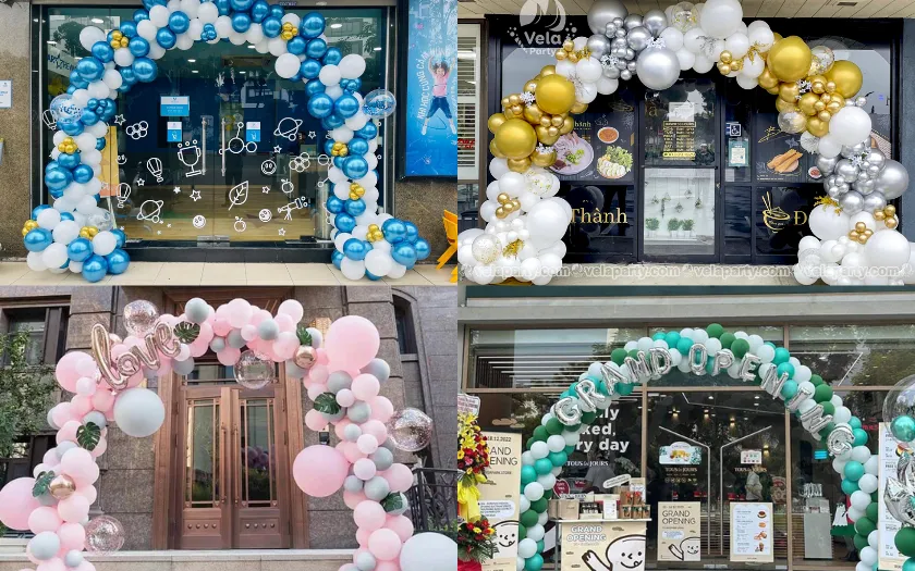 Những mẫu trang trí cổng vòm bằng bóng bay đơn giản, đẹp mắt (Nguồn: Internet) 