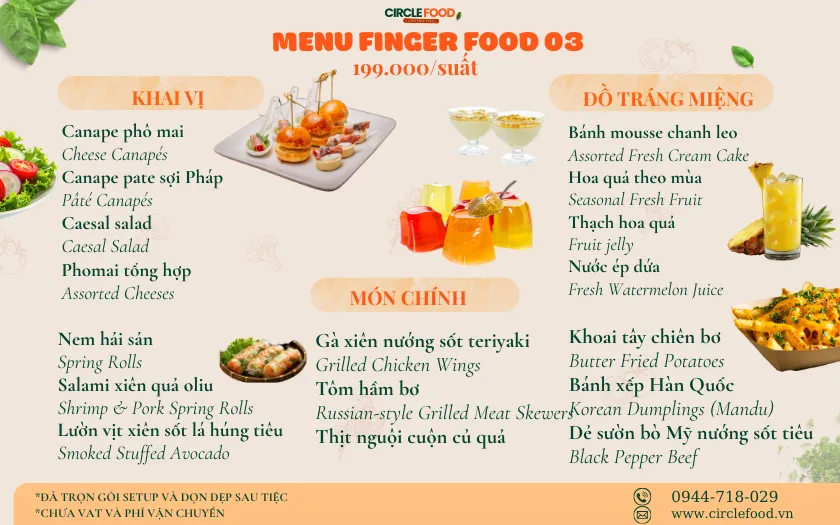 Menu Finger food 03