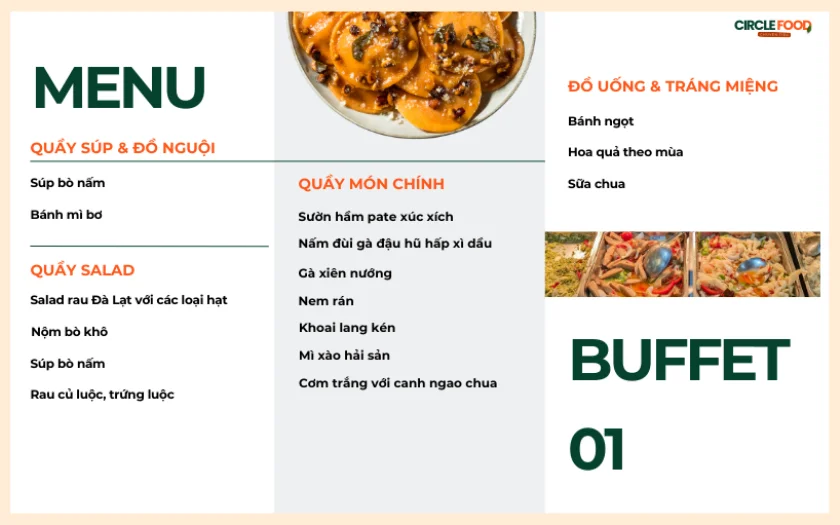 Menu tiệc Buffet 01