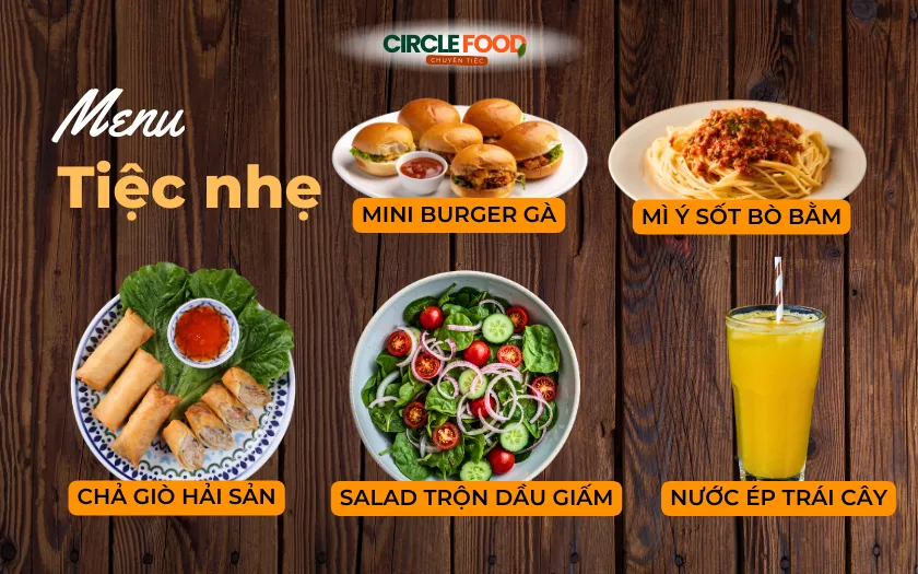 Tiệc nhẹ sau chương trình là sự lựa chọn phù hợp cho buổi hội nghị đầu năm