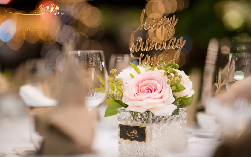 Set up khu vực chính hài hòa với concept, nơi lưu giữ những kỷ niệm đẹp