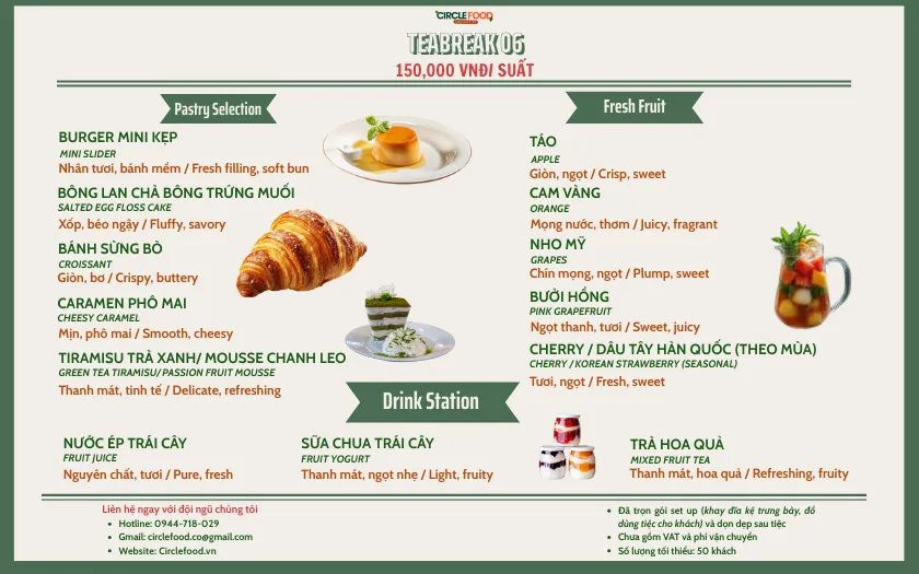 Menu Tea Break 6
