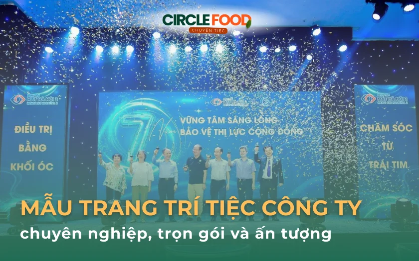 Mẫu trang trí tiệc sinh nhật công ty chuyên nghiệp trọn gói, ấn tượng