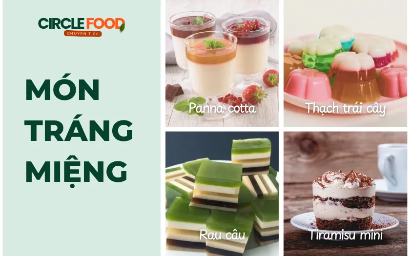 Món tráng miệng giúp thực đơn tiệc ngọt sinh nhật cho bé đa dạng hơn