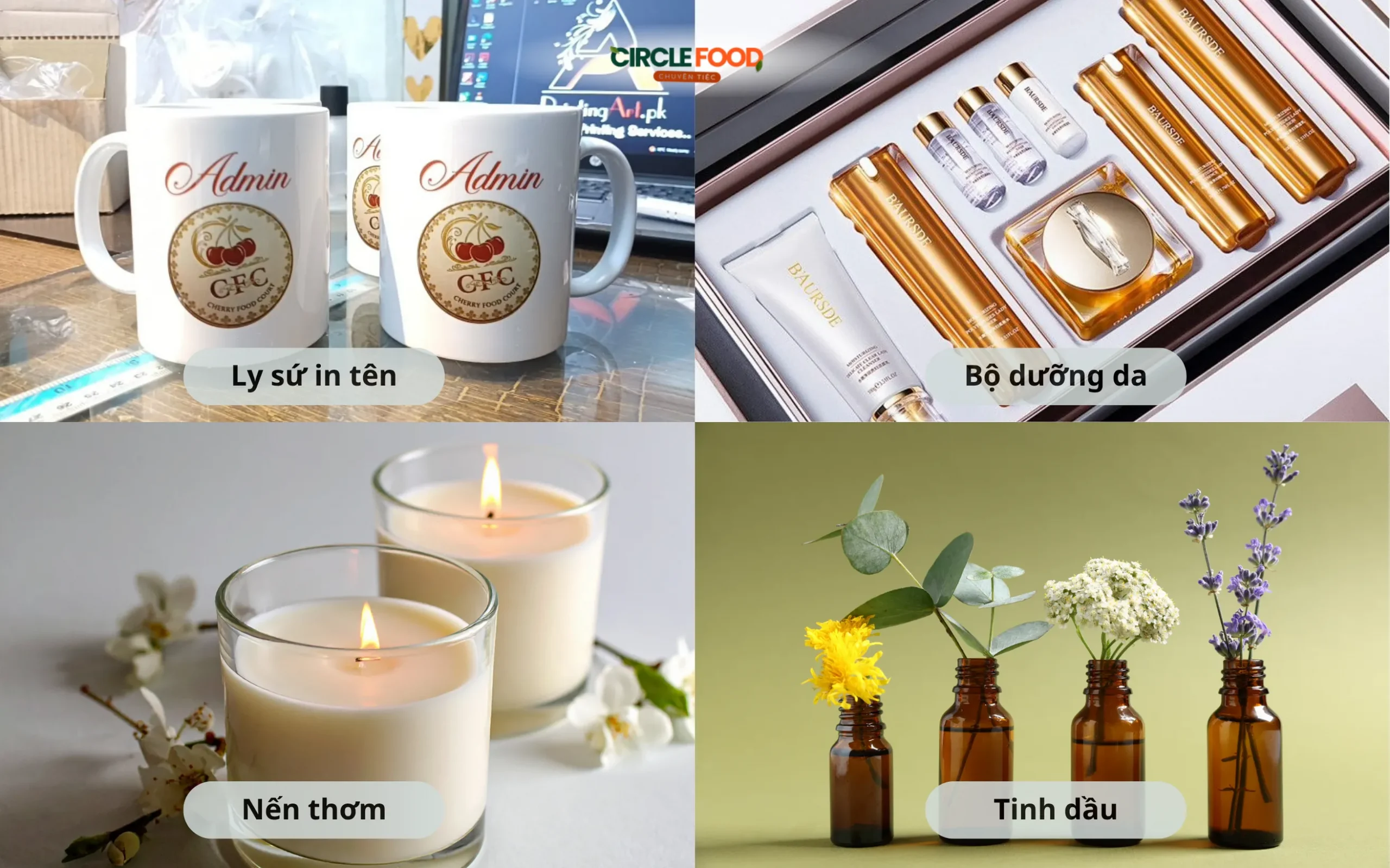 Ly sứ, nến thơm, tinh dầu và bộ dưỡng da – những món quà sinh nhật nhẹ nhàng cho đồng nghiệp nữ