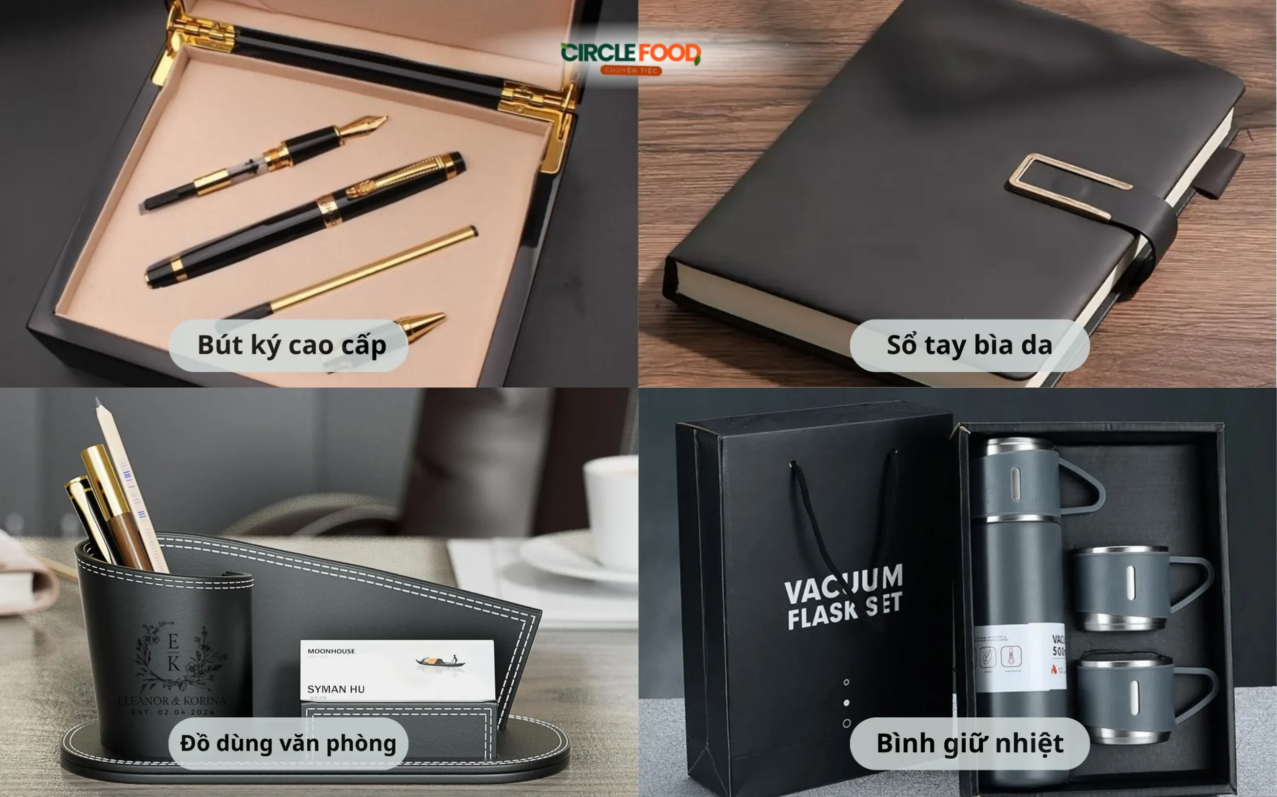 Bút ký, sổ tay, đồ dùng văn phòng và bình giữ nhiệt – quà tặng sinh nhật thiết thực nơi công sở