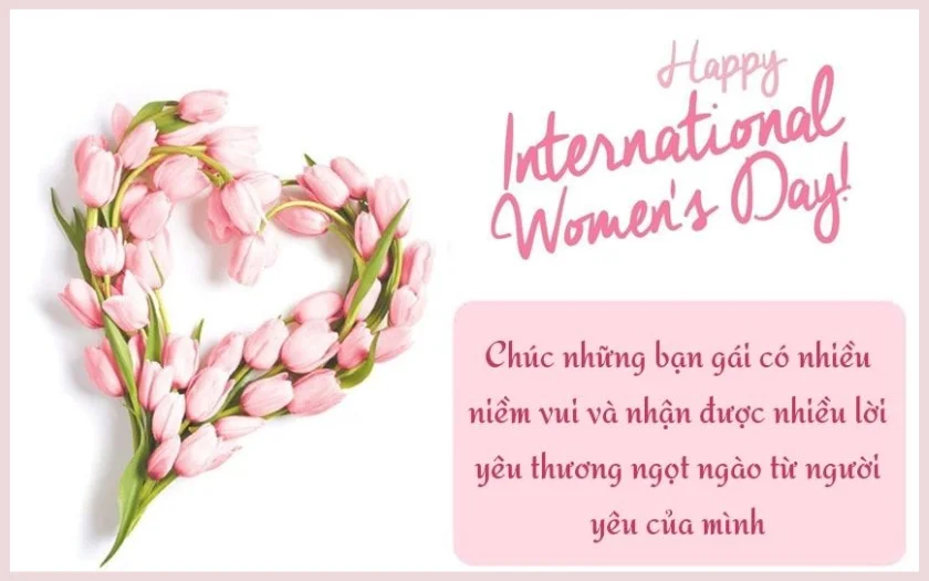Gửi lời chúc ngày Quốc tế Phụ nữ lịch sự 