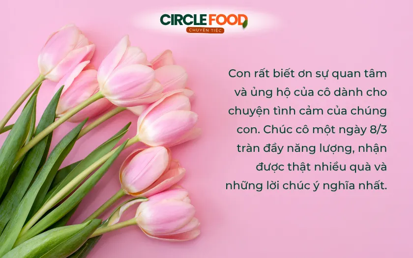 Lời chúc 8/3 dành cho mẹ bạn gái