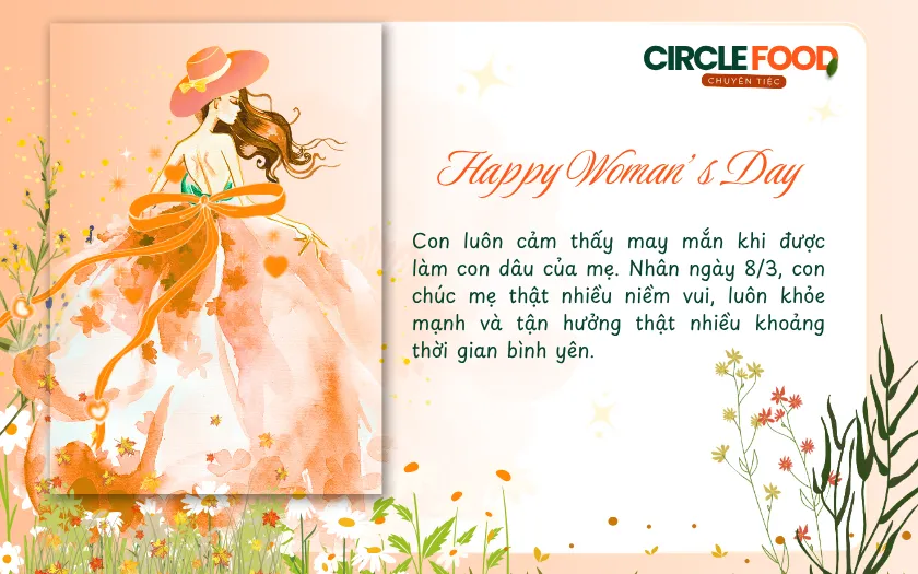 Lời chúc 8/3 cho mẹ chồng