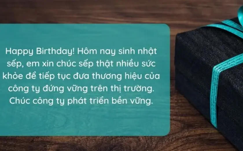 lời chúc mừng sinh nhật sếp trang trọng