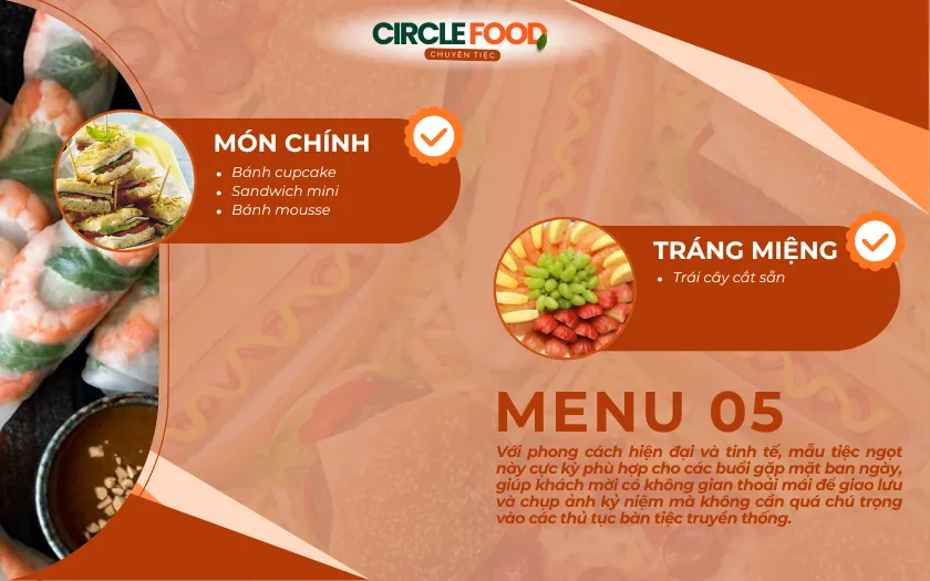 Tham khảo thực đơn tiệc thôi nôi tại nhà 