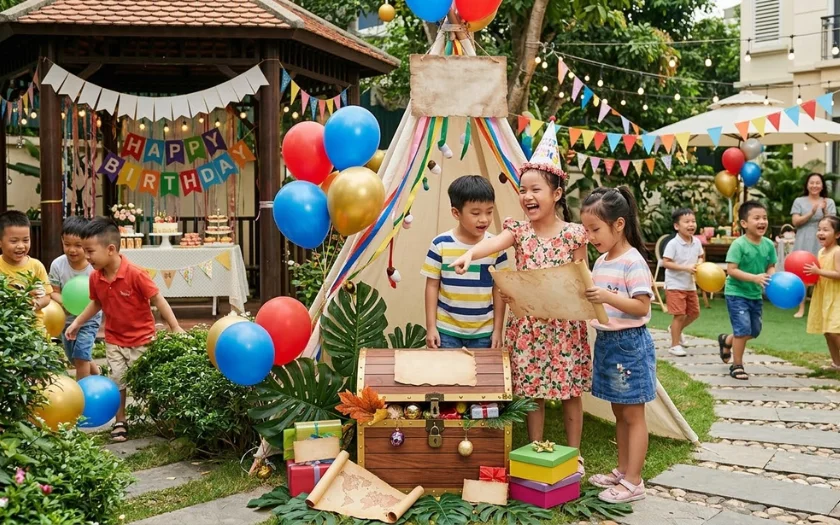 Biến tiệc sinh nhật thành sân chơi cho các bé