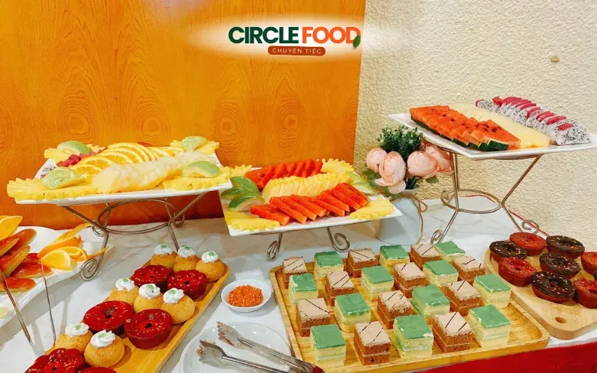 Mẫu thực đơn tiệc trà hội thảo cơ bản