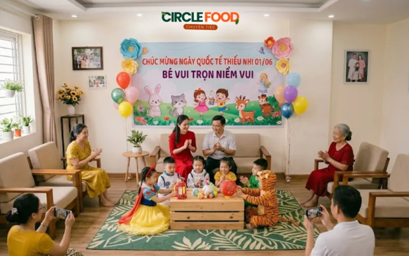 Bố mẹ nên chuẩn bị kế hoạch tổ chức 1/6 tại nhà trước 5-7 ngày