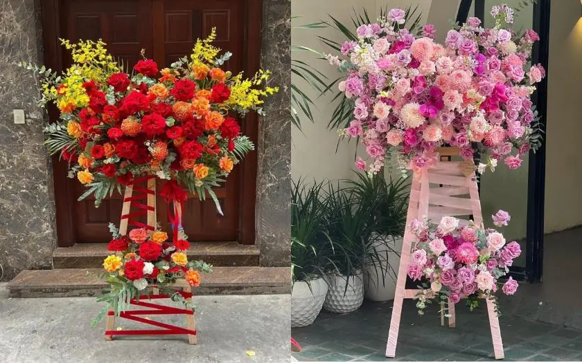 Lẵng hoa khai trương là lựa chọn phổ biến nhất trong các dịp khai trương