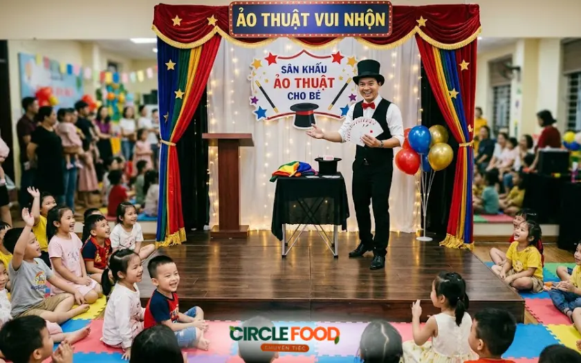 Sân khấu ảo thuật là một trong những ý tưởng gây hứng thú với trẻ