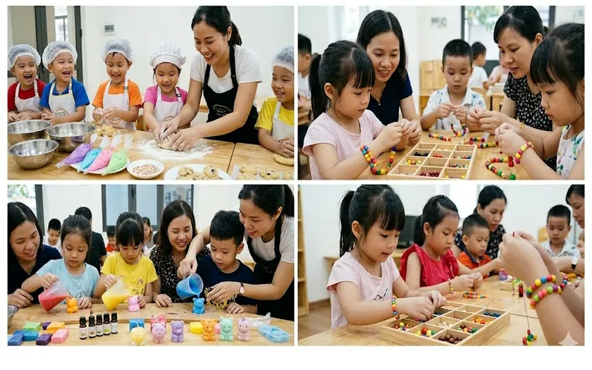 Workshop trải nghiệm vừa giúp bé thỏa sức sáng tạo, vừa có kỷ niệm khó quên