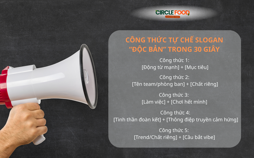 Tổng hợp các công thức tự chế Slogan