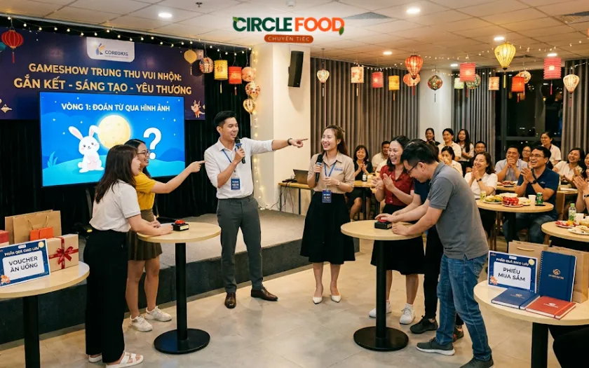 Gameshow giúp gắn kết tinh thần đội ngũ nhân viên trong công ty dịp trung thu