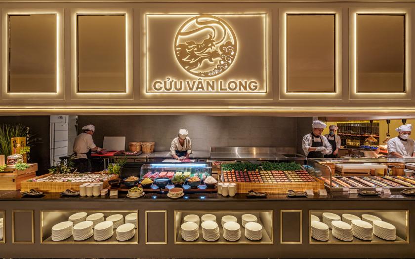 Không gian Á Đông ấm cúng với các món dimsum và lẩu đặc trưng