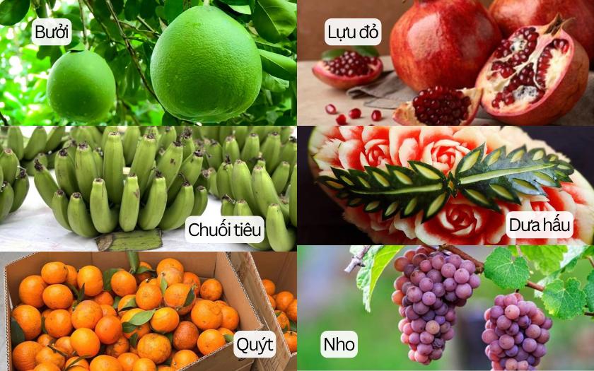 Các loại quả thiết yếu cho mâm ngũ quả trung thu đơn giản 