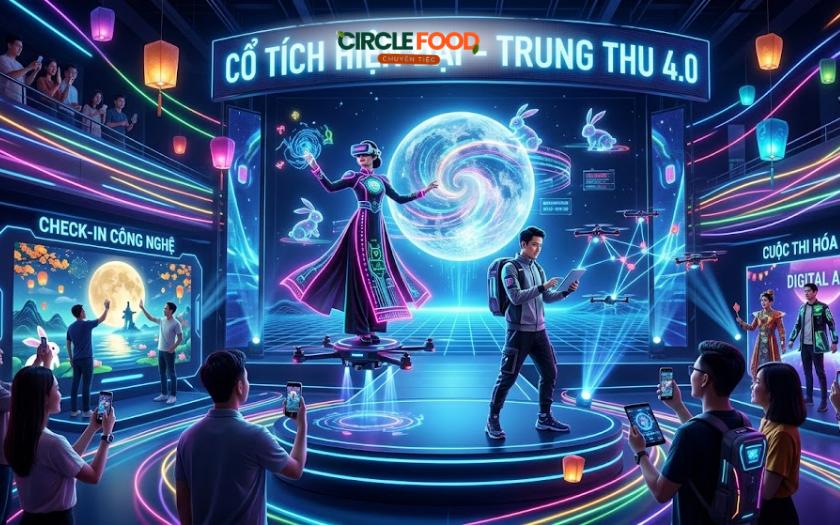 Chị Hằng và Chú Cuội phiên bản công nghệ trong đêm hội Trung thu