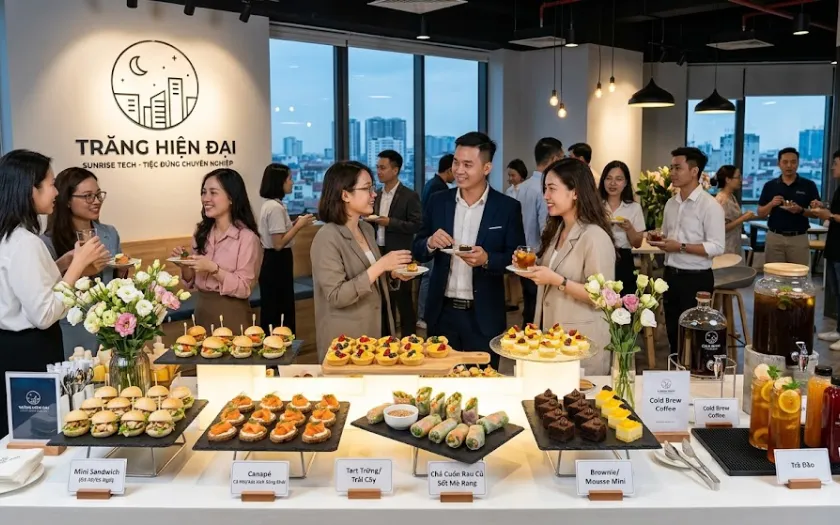 Hình ảnh minh họa cho set Finger Food "Trăng Hiện Đại"