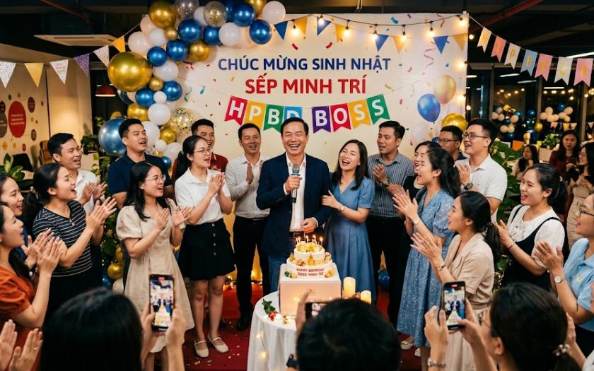 Sự tham gia của lãnh đạo cấp cao giúp tiệc sinh nhật công ty thêm trang trọng