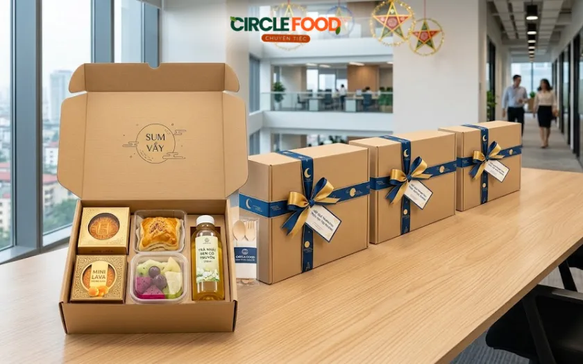 Teabreak box phù hợp khi công ty không có thời gian và không gian set up tiệc