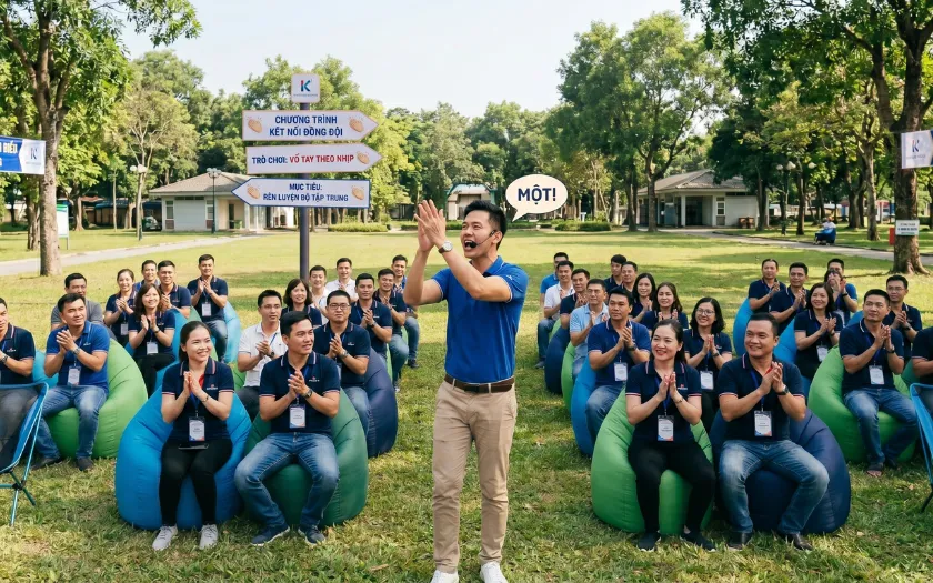 Vỗ tay theo nhịp là trò chơi đơn giản nhưng đầy hấp dẫn