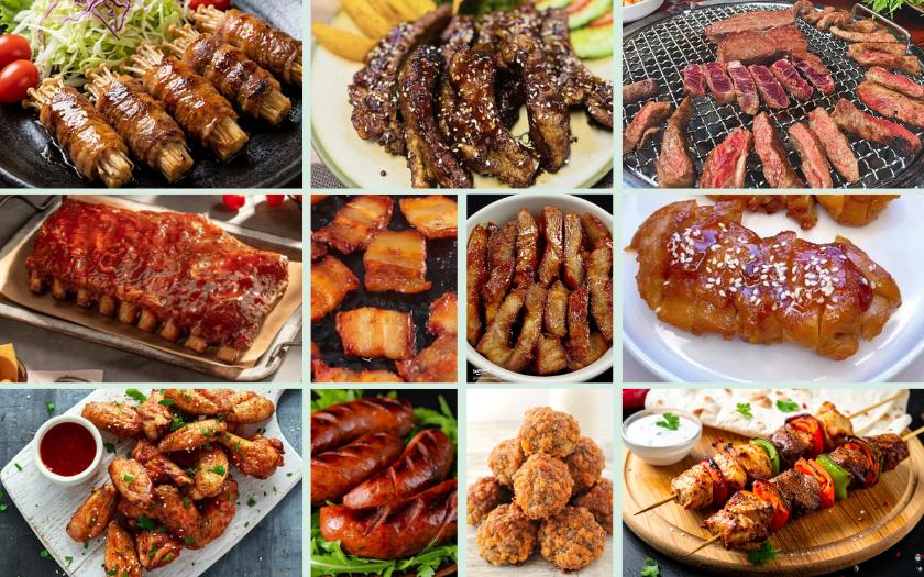 Các loại thịt nướng chính là “linh hồn” của bữa tiệc BBQ