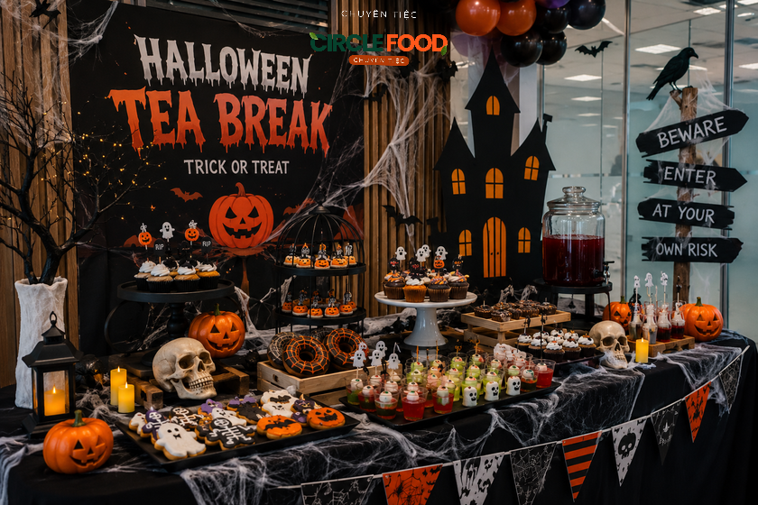 Chủ đề bữa tiệc Teabreak Halloween ma mị