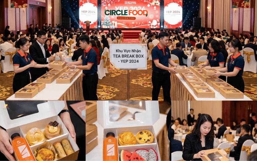 Tea break box được trao cho mỗi cá nhân tham dự