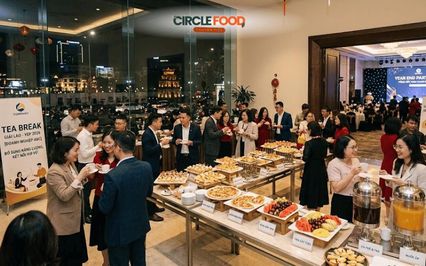 Tea break được phục vụ vào thời gian giải lao