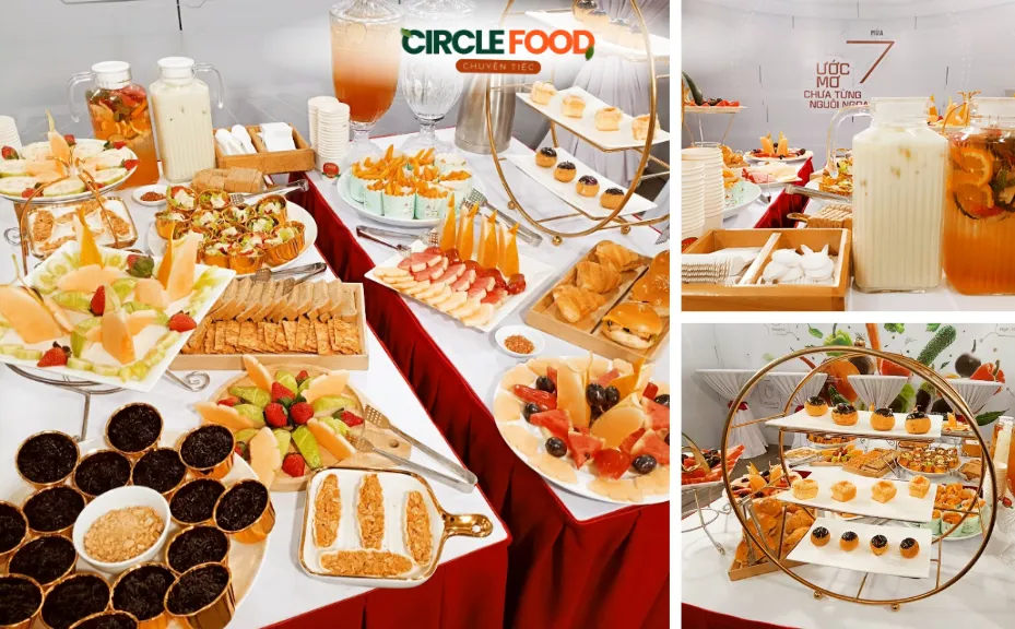 Tiệc Tea Break tại trung tâm hội nghị của công ty DongBang Vietnam từ Circle Food