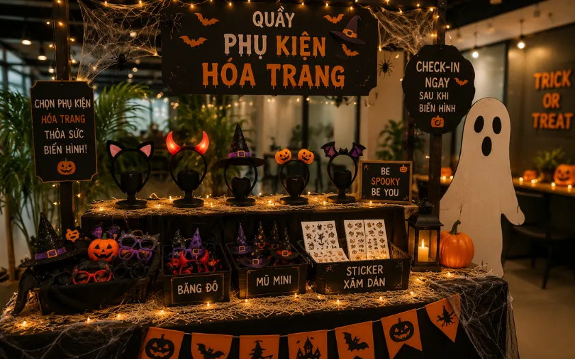 Quầy phụ kiện hóa trang – nơi xuất hiện những màn hóa trang đầy bất ngờ