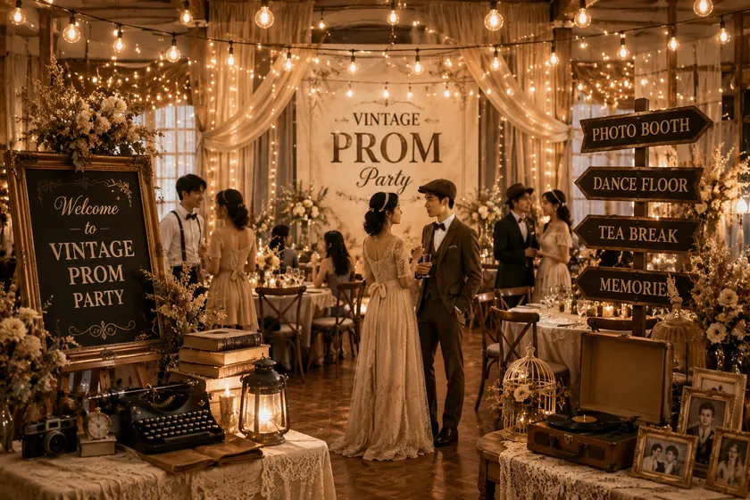 Prom Party phong cách Vintage