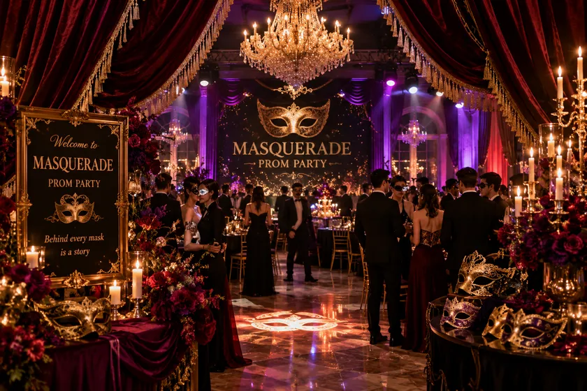 Prom Party chủ đề Masquerade (Mặt nạ bí ẩn)